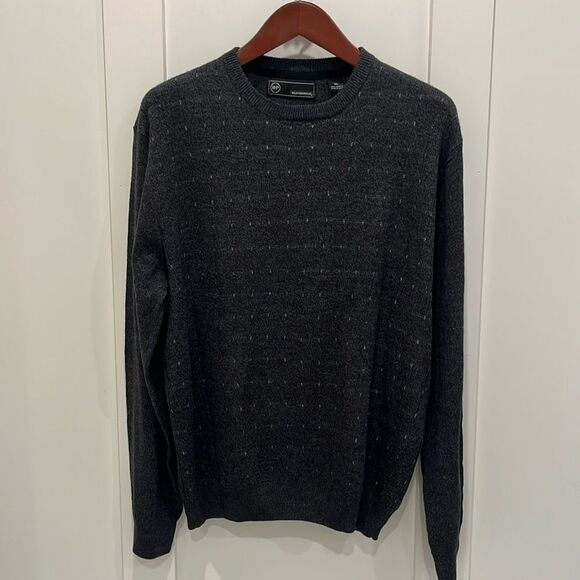 Men's Weatherproof LS Grey Crewneck Sweater